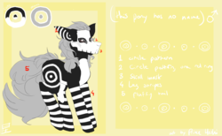 Size: 2777x1706 | Tagged: safe, artist:princehoshi, oc, oc only, oc:skelleton, pony, reference sheet