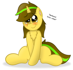 Size: 2739x2607 | Tagged: safe, artist:aarondrawsarts, oc, oc only, pony, ask-the-awkward-fillies, awkward, blushing, chest fluff, cute, heart eyes, high res, simple background, solo, transparent background, tumblr, wingding eyes