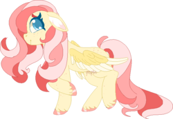 Size: 678x469 | Tagged: safe, artist:itsrenhana, fluttershy, pony, g4, cute, female, shyabetes, simple background, solo, transparent background