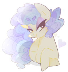 Size: 1051x1115 | Tagged: safe, artist:vivian reed, sapphire shores, earth pony, pony, g4, female, heart eyes, simple background, solo, transparent background, wingding eyes