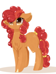Size: 1024x1337 | Tagged: safe, artist:php146, oc, oc only, oc:cinnamon crisp, earth pony, pony, art trade, cute, female, mare, ocbetes, simple background, solo, transparent background