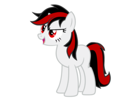 Size: 900x700 | Tagged: safe, artist:age3rcm, oc, oc only, oc:blackjack, pony, unicorn, fallout equestria, blank flank, female, mare, simple background, solo, transparent background, vector