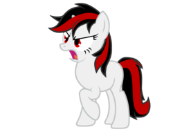 Size: 900x700 | Tagged: safe, artist:age3rcm, oc, oc only, oc:blackjack, pony, unicorn, fallout equestria, blank flank, female, mare, simple background, solo, transparent background, vector