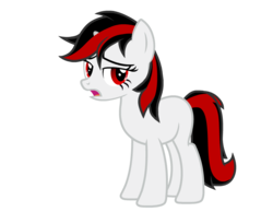 Size: 900x700 | Tagged: safe, artist:age3rcm, oc, oc only, oc:blackjack, pony, unicorn, fallout equestria, blank flank, female, mare, simple background, solo, transparent background, vector