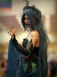 Size: 380x510 | Tagged: safe, artist:lord-azeran, queen chrysalis, human, g4, clothes, cosplay, costume, irl, irl human, photo