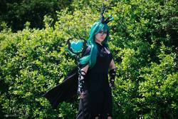 Size: 1920x1280 | Tagged: safe, artist:kaihyakuya, queen chrysalis, human, g4, clothes, cosplay, costume, irl, irl human, photo