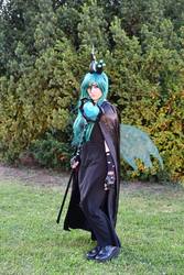 Size: 1367x2048 | Tagged: safe, artist:kaihyakuya, queen chrysalis, human, g4, clothes, cosplay, costume, irl, irl human, photo