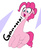 Size: 5822x7120 | Tagged: safe, artist:pabbley, pinkie pie, earth pony, pony, g4, absurd resolution, cute, diapinkes, female, gasp, long neck, mare, necc, open mouth, simple background, solo, white background