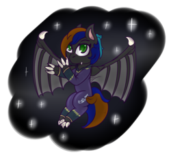 Size: 1419x1306 | Tagged: safe, artist:lazerblues, oc, oc only, dracony, hybrid, clothes, costume, shadowbolts costume, solo