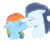 Size: 1000x1000 | Tagged: safe, artist:iaman00dle, artist:milkeal, rainbow dash, soarin', pegasus, pony, g4, blushing, eyebrows, female, floppy ears, kiss on the lips, kissing, male, mare, ship:soarindash, shipping, simple background, stallion, straight, white background