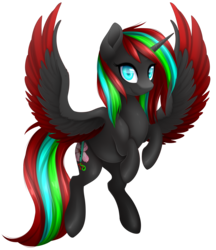 Size: 1989x2302 | Tagged: safe, artist:scarlet-spectrum, oc, oc only, oc:nova, alicorn, pony, alicorn oc, female, looking at you, mare, multicolored hair, simple background, smiling, transparent background