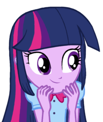 Size: 573x671 | Tagged: safe, artist:iamsheila, twilight sparkle, equestria girls, g4, my little pony equestria girls, cute, female, simple background, smiling, solo, transparent background, twiabetes, vector