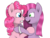 Size: 4000x3000 | Tagged: safe, artist:squipycheetah, pinkie pie, earth pony, pony, g4, dr jekyll and mr hyde, dr pinkie and miss pie, duo, duo female, eye contact, fangs, female, gritted teeth, inner demons, looking at each other, open mouth, pinkamena diane pie, self paradox, self ponidox, simple background, smiling, smirk, transparent background, vector