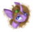 Size: 2173x1997 | Tagged: safe, artist:beshely, oc, oc only, oc:dungeon toaster, frog, pony, unicorn, bust, curved horn, horn, portrait, simple background, solo, transparent background