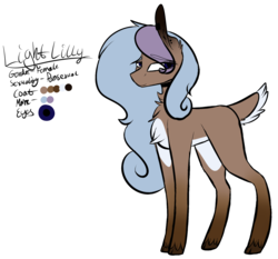 Size: 1479x1381 | Tagged: safe, artist:sweetmelon556, oc, oc only, oc:light lily, earth pony, pony, deer tail, female, mare, reference sheet, simple background, solo, transparent background