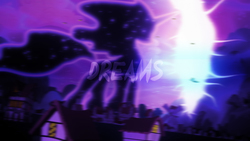 Size: 1920x1080 | Tagged: safe, artist:cloudbringerart, edit, edited screencap, screencap, tantabus, do princesses dream of magic sheep, g4, blurry, dream, ponyville, portal, wallpaper