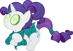 Size: 1927x1367 | Tagged: safe, artist:pantera000, rarity, pony, unicorn, g4, green isn't your color, cucumber, female, food, prone, seaweed wrap, simple background, solo, transparent background, vector
