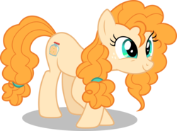 Size: 5000x3703 | Tagged: safe, artist:dashiesparkle, pear butter, earth pony, pony, g4, the perfect pear, .svg available, absurd resolution, female, freckles, mare, simple background, smiling, solo, transparent background, vector