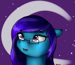 Size: 1611x1401 | Tagged: safe, artist:kourma, oc, oc only, oc:phoebe, earth pony, pony, bust, floppy ears, glasses, portrait, solo