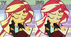 Size: 1835x960 | Tagged: safe, screencap, sunset shimmer, equestria girls, equestria girls specials, g4, my little pony equestria girls: mirror magic, comparison, you had one job