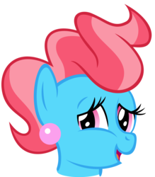 Size: 1226x1397 | Tagged: safe, artist:are-you-jealous, cup cake, earth pony, pony, g4, bust, female, portrait, simple background, solo, transparent background, vector