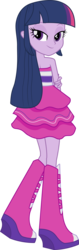 Size: 1882x5923 | Tagged: dead source, safe, artist:waranto, twilight sparkle, equestria girls, g4, .ai available, .svg available, boots, clothes, fall formal outfits, female, high res, looking at you, looking back, looking back at you, shoes, simple background, solo, transparent background, twilight ball dress, vector