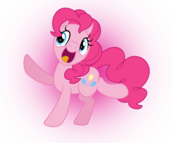 Size: 1200x1000 | Tagged: safe, artist:lieutenantkyohei, pinkie pie, earth pony, pony, g4, female, mare, open mouth, simple background, solo, transparent background