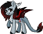 Size: 139x111 | Tagged: safe, artist:scarlet-spectrum, oc, oc only, oc:scarlet spectrum, dracony, hybrid, animated, female, gif, mare, simple background, smiling, solo, transparent background