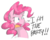 Size: 1590x1271 | Tagged: safe, artist:flutterthrash, pinkie pie, earth pony, pony, g4, breaking bad, dialogue, female, mare, newbie artist training grounds, reference, simple background, solo, white background