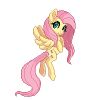 Size: 200x200 | Tagged: safe, artist:scarlet-spectrum, fluttershy, pegasus, pony, g4, animated, cute, female, flying, gif, mare, shyabetes, simple background, smiling, solo, transparent background