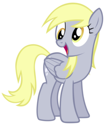 Size: 7000x8300 | Tagged: safe, artist:tardifice, derpy hooves, pegasus, pony, g4, rock solid friendship, absurd resolution, female, happy, mare, png, simple background, solo, transparent background, vector