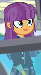 Size: 292x532 | Tagged: safe, screencap, ginger owlseye, equestria girls, g4, my little pony equestria girls: summertime shorts, shake things up!, background human, clothes, cropped, crystal prep academy uniform, cute, female, school uniform, solo