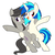 Size: 2479x2500 | Tagged: safe, artist:yaco, dj pon-3, octavia melody, vinyl scratch, earth pony, pony, unicorn, g4, dancing, female, high res, lesbian, looking at you, mare, ship:scratchtavia, shipping, simple background, smiling, white background