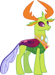 Size: 6400x8729 | Tagged: safe, artist:parclytaxel, thorax, changedling, changeling, celestial advice, g4, .svg available, absurd resolution, changeling king, equestrian pink heart of courage, king thorax, male, simple background, smiling, solo, transparent background, vector