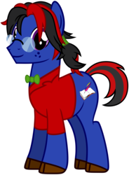 Size: 5150x7000 | Tagged: safe, artist:xboomdiersx, oc, oc only, oc:almanac blossom, earth pony, pony, absurd resolution, glasses, male, simple background, solo, stallion, transparent background