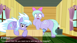 Size: 1500x844 | Tagged: safe, edit, cloudchaser, flitter, rumble, pegasus, pony, g4, bed, bow, butt, cloudrumble, dock, fanfic, fanfic art, female, floppy ears, hair bow, huge butt, large butt, male, male pov, offscreen character, plot, pov, room, rumble gets both the mares, ship:flitterumble, ship:flitterumblechaser, ship:rumblechaser, shipping, straight, text, the ass was fat, thighs, twins