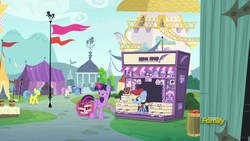 Size: 1920x1080 | Tagged: safe, screencap, lemon hearts, minuette, puff piece, twilight sparkle, twinkleshine, alicorn, pony, unicorn, fame and misfortune, g4, colt, female, male, mare, twilight sparkle (alicorn)