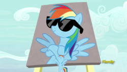 Size: 1920x1080 | Tagged: safe, screencap, rainbow dash, pony, fame and misfortune, g4, female, mare, solo, we're not flawless
