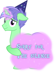 Size: 4123x5427 | Tagged: safe, artist:osipush, oc, pony, unicorn, absurd resolution, apology, birthday, hat, magic, original character do not steal, party hat