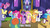 Size: 888x499 | Tagged: safe, edit, edited screencap, screencap, applejack, atomic crystal, beta particle, bigger jim, cupid (g4), fluttershy, neighls bohr, pinkie pie, plunkett, ponet, rainbow dash, rarity, twilight sparkle, twinkleshine, alicorn, earth pony, pegasus, pony, unicorn, fame and misfortune, g4, my little pony: friendship is magic, caption, female, floppy ears, image macro, male, mane six, mare, meme, palindrome get, stallion, text, twilight sparkle (alicorn)