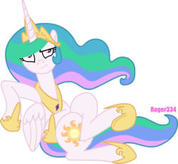 Size: 1941x1794 | Tagged: safe, artist:roger334, idw, princess celestia, alicorn, pony, g4, spoiler:comic, crossed hooves, female, mare, simple background, solo, transparent background, vector