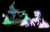 Size: 9227x5915 | Tagged: safe, artist:mr100dragon100, queen chrysalis, starlight glimmer, g4, absurd resolution, awesome in hindsight, black background, crystal, fight, former queen chrysalis, hilarious in hindsight, magic, simple background, starlight vs chrysalis, youtube link