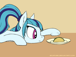 Size: 800x600 | Tagged: safe, artist:zoarvek, sonata dusk, pony, g4, eyes on the prize, female, food, mare, newbie artist training grounds, solo, sonataco, taco, that girl sure loves tacos, that pony sure does love tacos, that siren sure does love tacos