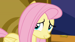 Size: 600x338 | Tagged: safe, screencap, fluttershy, pegasus, pony, fame and misfortune, g4, season 7, adorable face, animated, cute, daaaaaaaaaaaw, dat face, diabetes, female, gif, hnnng, looking at you, mare, shyabetes, solo, weapons-grade cute