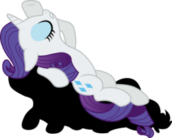 Size: 3752x3001 | Tagged: safe, artist:cloudy glow, artist:yanoda, applejack, rarity, pony, fame and misfortune, g4, .ai available, drama queen, eyes closed, female, flawless, high res, implied applejack, mare, marshmelodrama, simple background, solo, transparent background, underhoof, vector