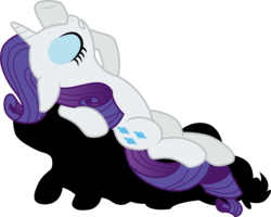 Size: 3752x3001 | Tagged: safe, artist:cloudy glow, artist:yanoda, applejack, rarity, earth pony, pony, unicorn, fame and misfortune, g4, .ai available, belly, drama queen, eyes closed, female, flawless, high res, horn, implied applejack, mare, marshmelodrama, simple background, solo, transparent background, underhoof, vector