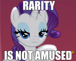 Size: 890x718 | Tagged: safe, rarity, fame and misfortune, g4, captain obvious, female, frown, image macro, looking at you, meme, rarity is not amused, solo, text, unamused, upset