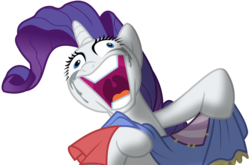 Size: 5591x3697 | Tagged: safe, artist:jhayarr23, rarity, pony, fame and misfortune, g4, crying, derp, faic, female, freakout, insanity, makeup, nightmare fuel, rarisnap, running makeup, simple background, solo, transparent background, vector, why i'm creating a gown darling