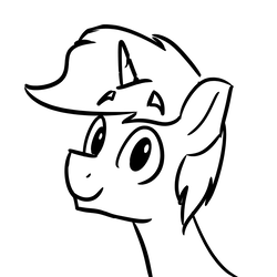 Size: 900x900 | Tagged: safe, artist:alexi148, oc, oc only, pony, unicorn, black and white, bust, cute, grayscale, looking at you, monochrome, portrait, simple background, solo, white background