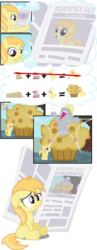 Size: 557x1436 | Tagged: safe, artist:lumorn, derpy hooves, noi, earth pony, pegasus, pony, g4, comic, crazy face, cute, derpabetes, faic, female, filly, food, funny, funny face, giant muffin, grin, insanity, mare, muffin, newspaper, noiabetes, noisad, open mouth, park, pop, sad, silly, silly face, silly pony, sillyderp, smiling, surprised, thinking, tongue out, tree